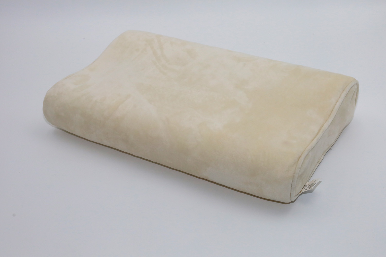 奶白色天鹅绒4D波浪枕